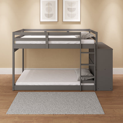 ACME BD01372 Gaston Twin/Twin Bunk Bed with Cabinet  6