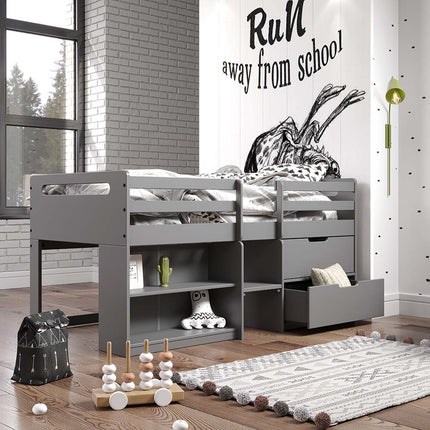 ACME BD01375 Fabiana Twin Loft Bed with Storage  1
