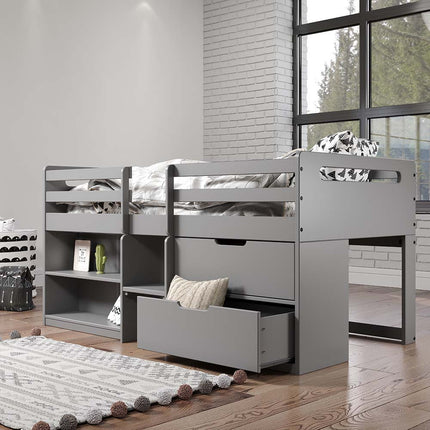 ACME BD01375 Fabiana Twin Loft Bed with Storage  3