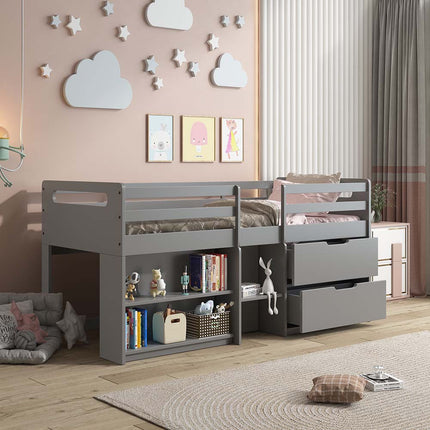 ACME BD01375 Fabiana Twin Loft Bed with Storage