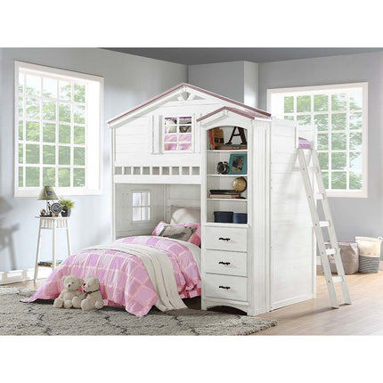 ACME BD01415 Tree House Pink Tree House Loftbed  8