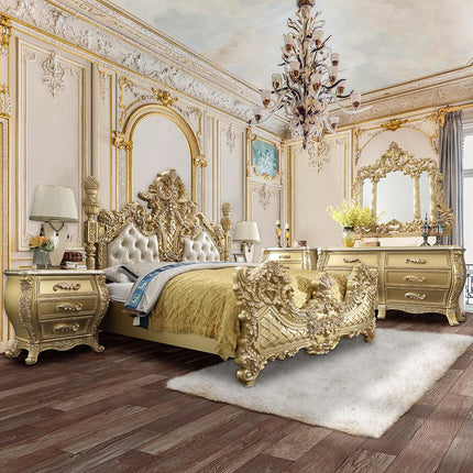 ACME Cabriole Eastern King Bed - BD01463EK  1