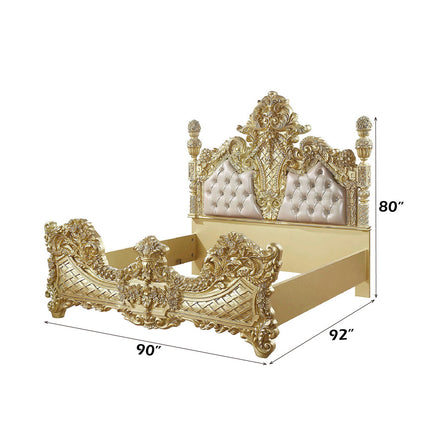 ACME Cabriole Eastern King Bed - BD01463EK  2