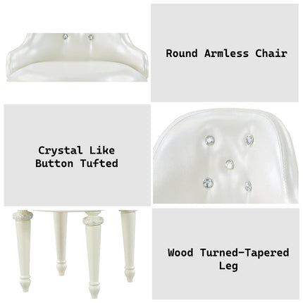 ACME Dorothy VANITY CHAIR W/SWIVEL - BD02272  5