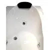 EAGO AM189ETL-L 6 ft Right Drain Acrylic White Whirlpool Bathtub w Fixtures
