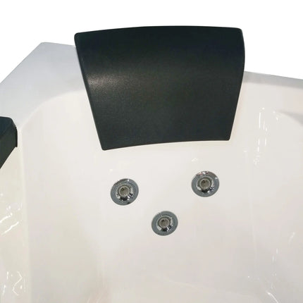EAGO AM198ETL-R 5 ft Clear Rounded Right Corner Acrylic Whirlpool Bathtub