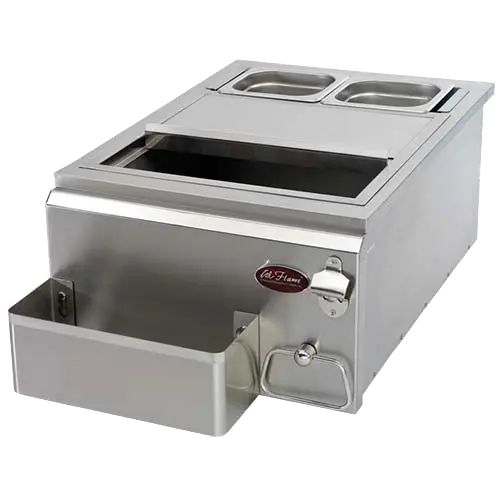 Cal Flame 18-Inch Built-in Cocktail Center With Ice Bin Cooler - BBQ11842P-18