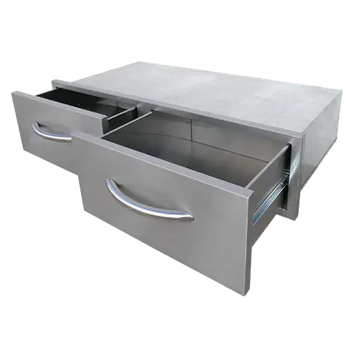 Cal Flame 39-Inch Horizontal Double Access Drawers - BBQ08867