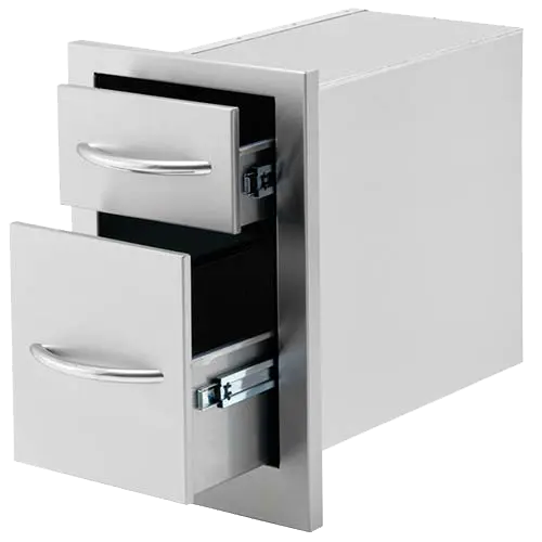 Cal Flame 13-Inch Double Access Drawer - BBQ07868P