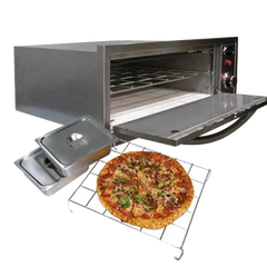 Cal Flame 2-in-1 Built-In 110V Electric Stainless Steel Outdoor Warming / Pizza Oven - BBQ14967E Cal Flame