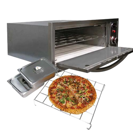 Cal Flame 2-in-1 Built-In 110V Electric Stainless Steel Outdoor Warming / Pizza Oven - BBQ14967E Cal Flame
