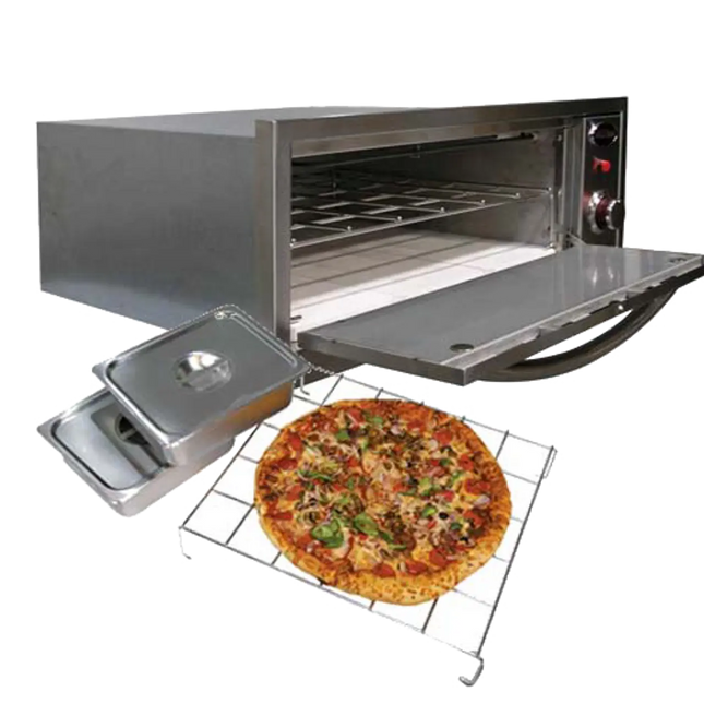 Cal Flame 2-in-1 Built-In 110V Electric Stainless Steel Outdoor Warming / Pizza Oven - BBQ14967E Cal Flame