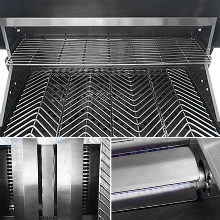 Cal Flame G Series BBQ Built In Charcoal  Grilll- LP  BBQ18G870 Cal Flame