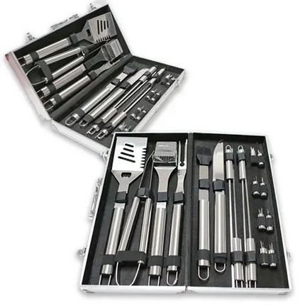 Cal Flame BBQSET-004 - 8-Pc BBQ Tool Set