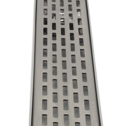 ALFI brand ABLD36C-BSS 36" Modern Stainless Steel Linear Shower Drain with Groove Holes Alfi Brand