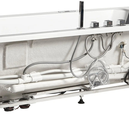 EAGO AM154ETL-R6 6 ft Acrylic White Rectangular Whirlpool Bathtub w Fixtures