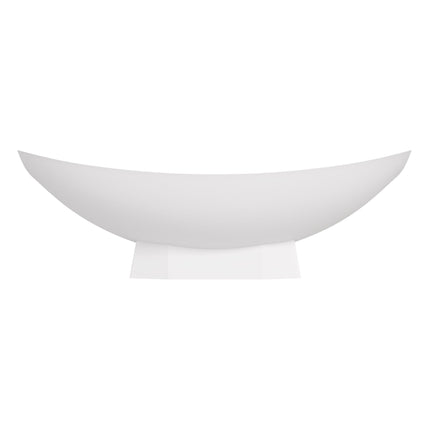 ALFI Brand AB9992 White Matte 71" Solid Surface Resin Free Standing Hammock Style Bathtub Alfi Brand