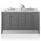 60 inch | Double Sinks / Sapphire Gray