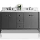 60 inch | Double Sinks / Sapphire Gray
