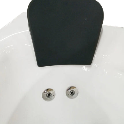 EAGO AM161-R  5' Single Person Corner White Acrylic Whirlpool Bath Tub - Drain on Right