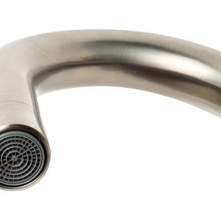 ALFI brand AB1400-BN Brushed Nickel Two-Handle 4'' Centerset Bathroom Faucet