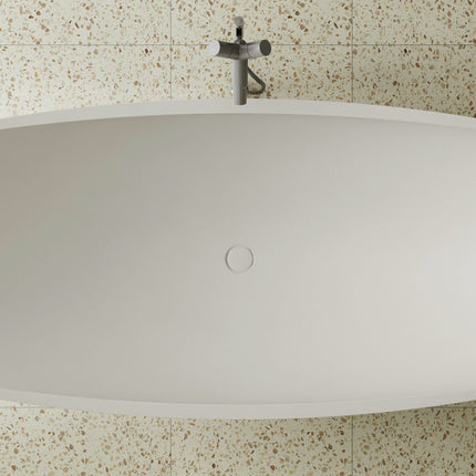 ALFI Brand AB9992 White Matte 71" Solid Surface Resin Free Standing Hammock Style Bathtub Alfi Brand