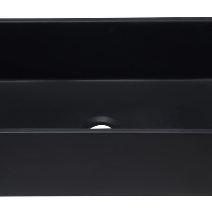 ALFI brand AB3320SB-BM 33 inch Black Reversible Single Fireclay Farmhouse Kitchen Sink Alfi Brand