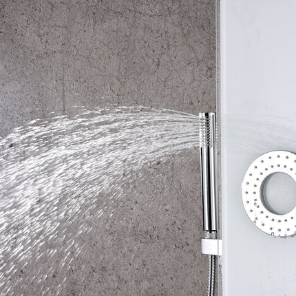 ANZZI Lynn 58 in. 3-Jetted Full Body Shower Panel with Heavy Rain Shower and Spray Wand in White SP-AZ031 Anzzi