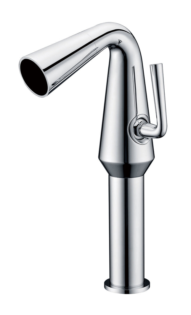 ALFI brand AB1792-PC Polished Chrome Single Hole Tall Cone Waterfall Bathroom Faucet Alfi Brand