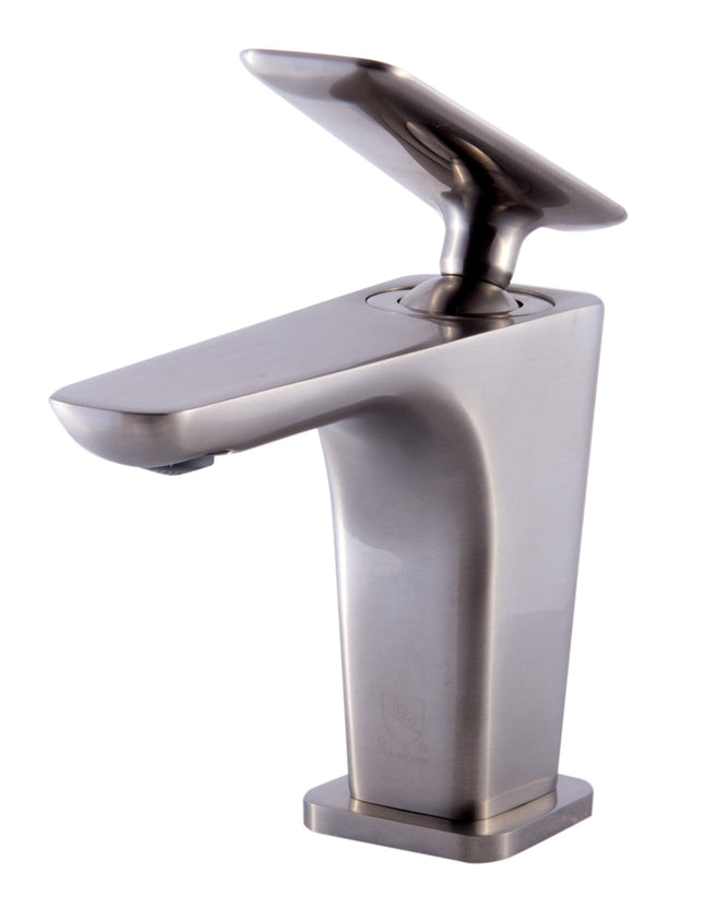 ALFI brand AB1779-BN Brushed Nickel Single Hole Modern Bathroom Faucet Alfi Brand