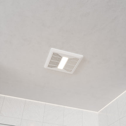 Spring Series 110 CFM Ceiling Mount Bathroom Exhaust Fan with Brilliant LED Light and ENERGY STAR in Soothing White Anzzi