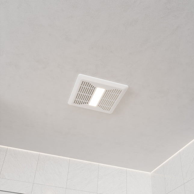Spring Series 110 CFM Ceiling Mount Bathroom Exhaust Fan with Brilliant LED Light and ENERGY STAR in Soothing White Anzzi
