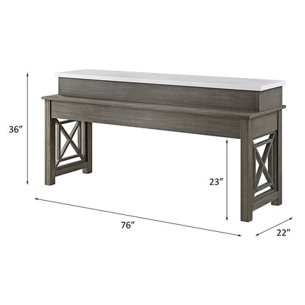 ACME DN00088 Wandella 4Pc Pack Counter Height Set with USB  7
