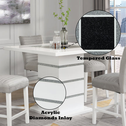 ACME DN00817 Elizaveta Counter Height Table  7