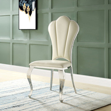 ACME DN00926 Cyrene Beige Side Chair ACME Furniture