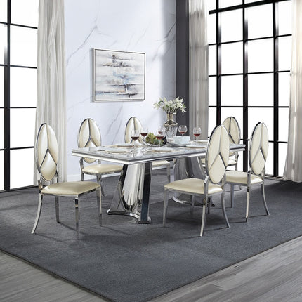 ACME DN00930 Cyrene Beige Side Chair  6