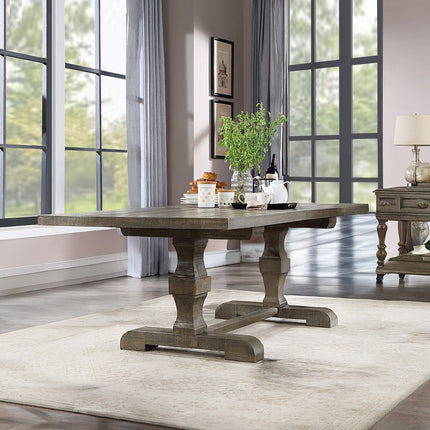 ACME DN00950 Landon Gray Dining Table with Leaf