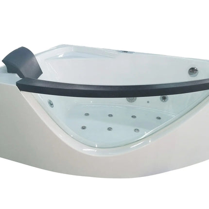 EAGO AM198ETL-R 5 ft Clear Rounded Right Corner Acrylic Whirlpool Bathtub