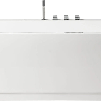 EAGO AM154ETL-L6 6 ft Acrylic White Rectangular Whirlpool Bathtub w Fixtures
