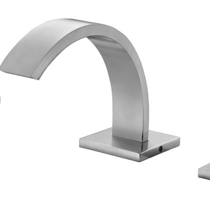 ALFI brand AB1326-BN Brushed Nickel Modern Widespread Bathroom Faucet