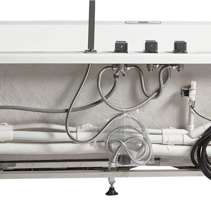 EAGO AM154ETL-R6 6 ft Acrylic White Rectangular Whirlpool Bathtub w Fixtures
