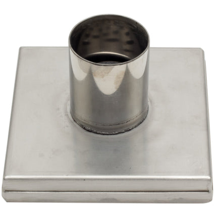 ALFI brand ABSD55B-BSS 5" x 5" Modern Square Stainless Steel Shower Drain with Solid Coverin Brushed Finish Alfi Brand