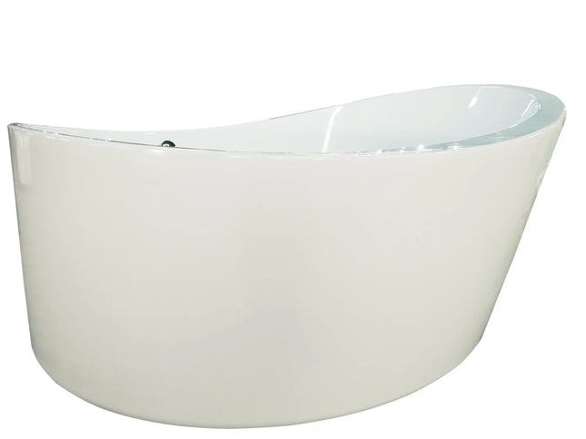 EAGO AM2130  66" Round Free Standing Acrylic Air Bubble Bathtub