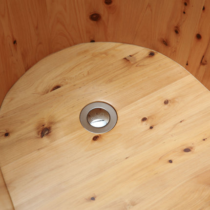 ALFI brand AB1136 61" Free Standing Cedar Wooden Bathtub with Chrome Tub Filler ALFI brand