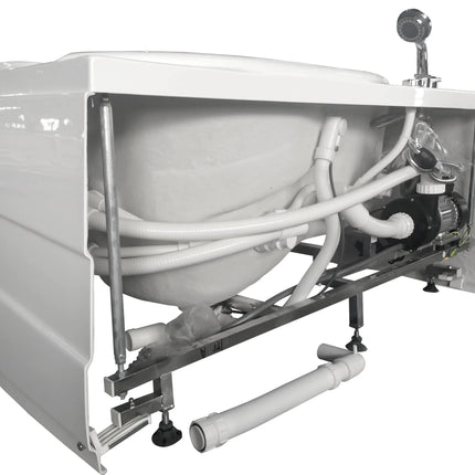 EAGO AM175-L  5'' White Acrylic Whirlpool Bathtub - Drain on Right