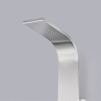 ANZZI Visor 60 in. Full Body Shower Panel with Heavy Rain Shower and Spray Wand in Brushed Steel SP-AZ035 Anzzi