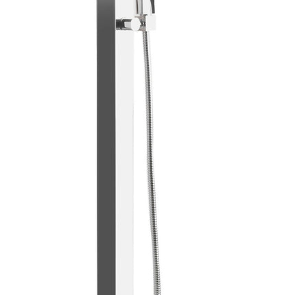 ALFI brand AB2728-PC Polished Chrome Floor Mounted Tub Filler + Mixer /w additional Hand Held Shower Head Alfi Brand