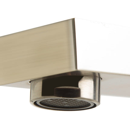 ALFI brand AB2322-BN Brushed Nickel Deck Mounted Tub Filler and Square Hand Held Shower Head Alfi Brand
