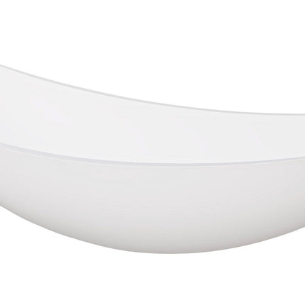 ALFI Brand HammockTub2-WM White Matte 71" Solid Surface Resin Suspended Wall Mounted Hammock Bathtub Alfi Brand