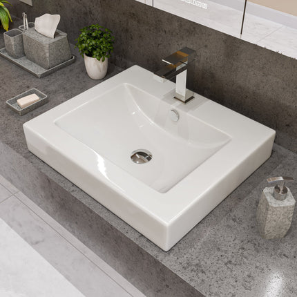 ALFI brand AB1229-PC Polished Chrome Square Single Lever Bathroom Faucet ALFI brand